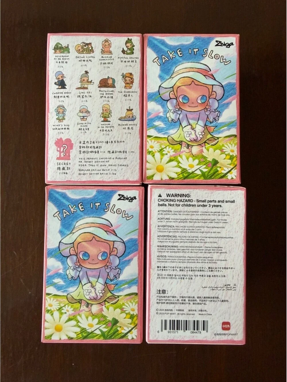 LOT OF 4 Zsiga Take It Slow Series Blind Box Figures Pop Mart Authentic New